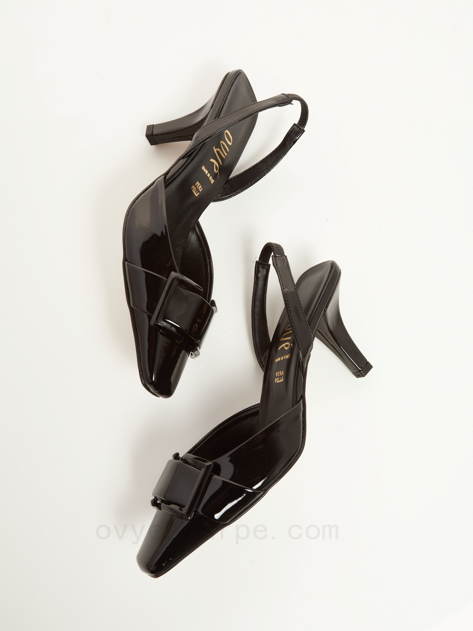 Patent Leather Slingback F08161027-0487 ovy&#232; outlet
